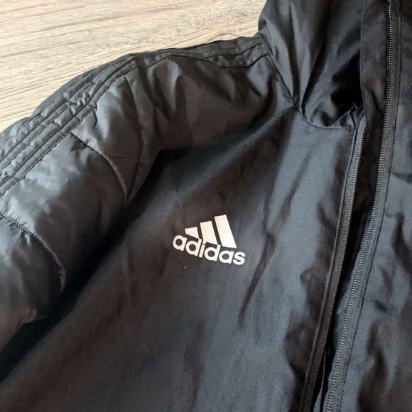 Men's Black Adidas Puffer - Picture 2 of 7
